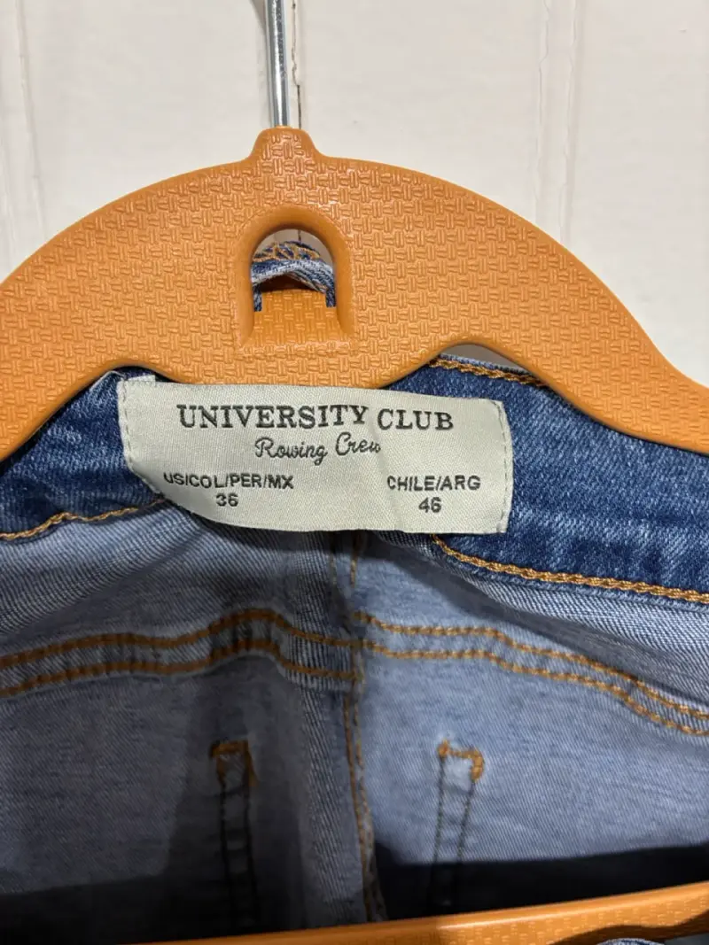 Jeans azul tiro alto - 3