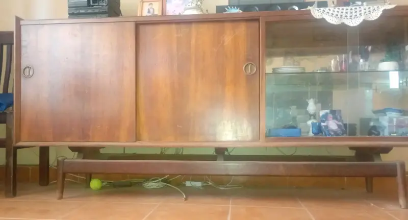 Vitrina vintage de madera - 2