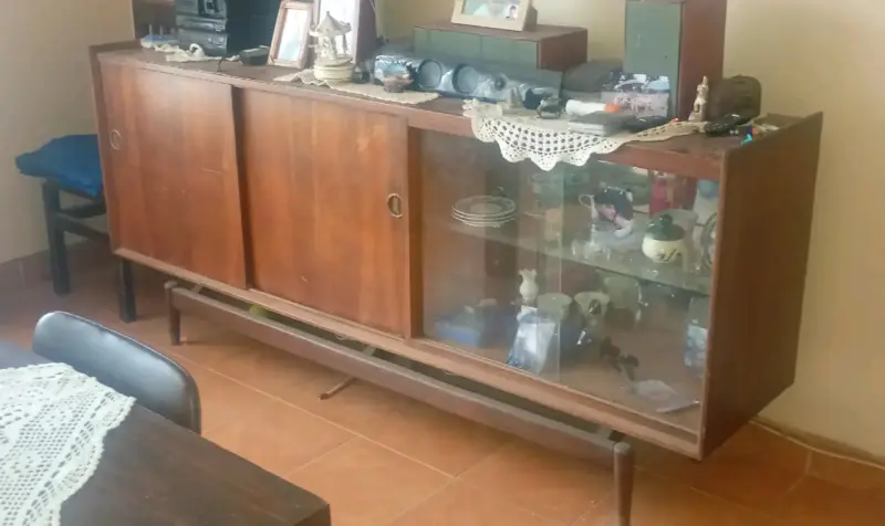 Vitrina vintage de madera - 3