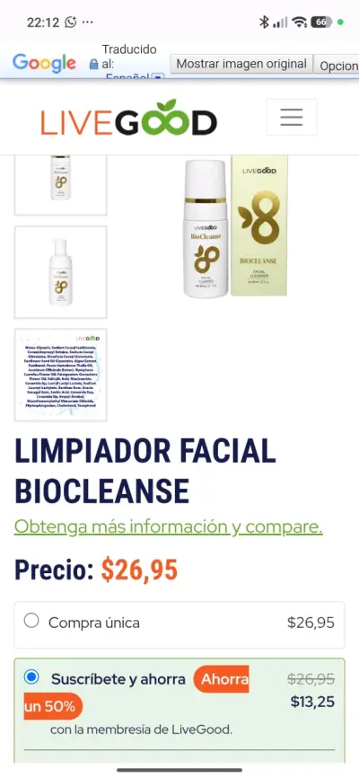 Limpiador facial BioCleanse - miniatura 1
