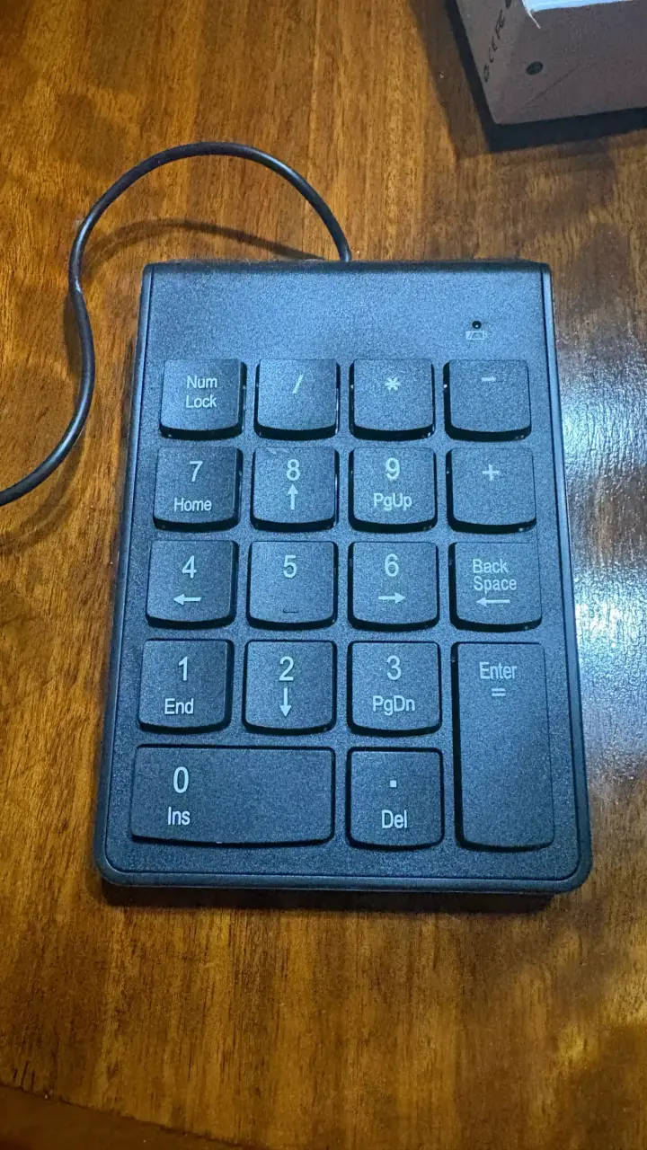 Teclado numérico USB negro - 1