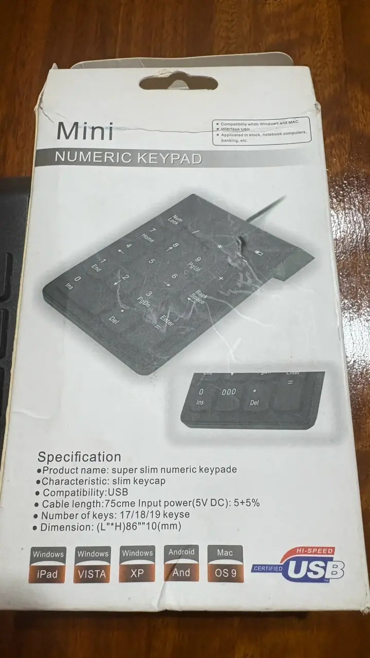 Teclado numérico USB negro - 2