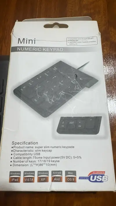 Teclado numérico USB negro - miniatura 2