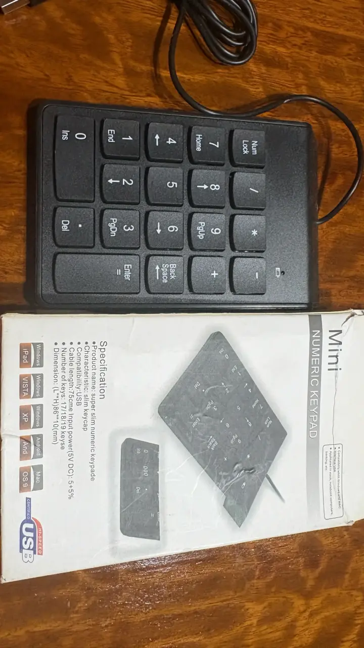Teclado numérico USB negro - 5