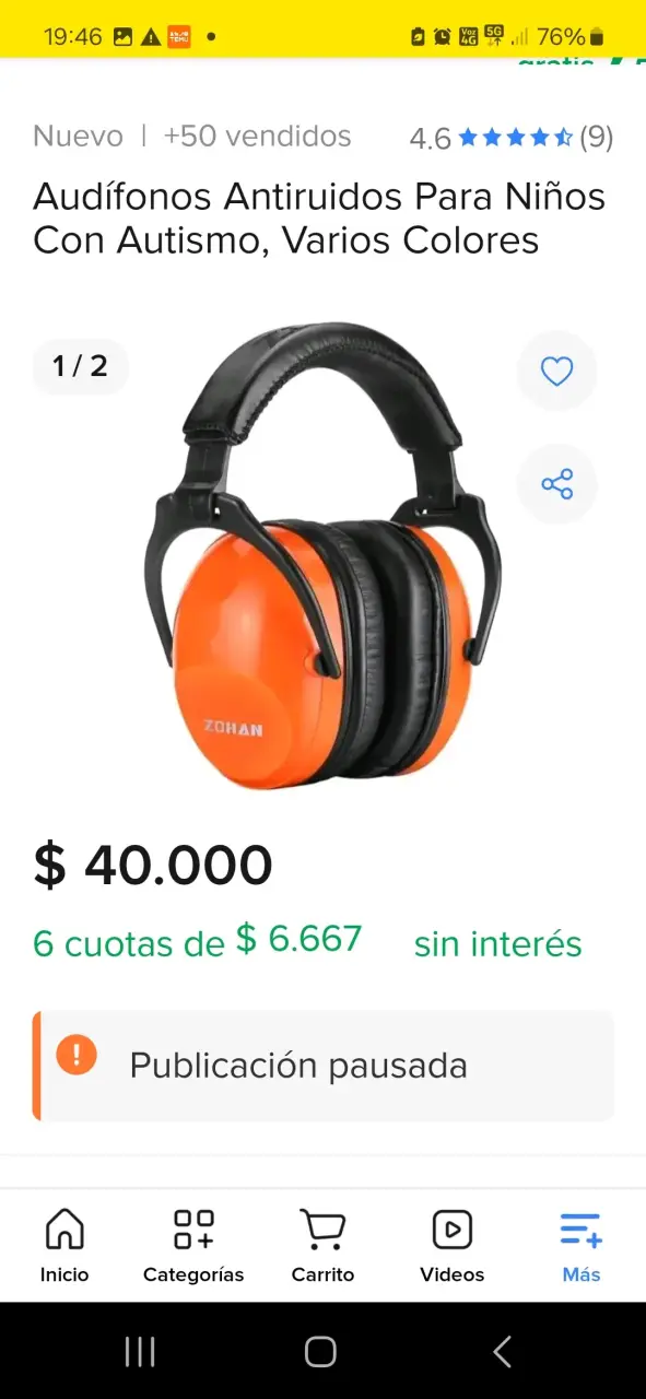 Audífonos antirruido niño Zohan