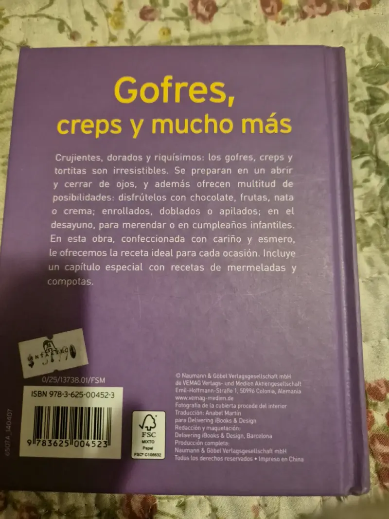 Libro Gofres, creps y más - 2