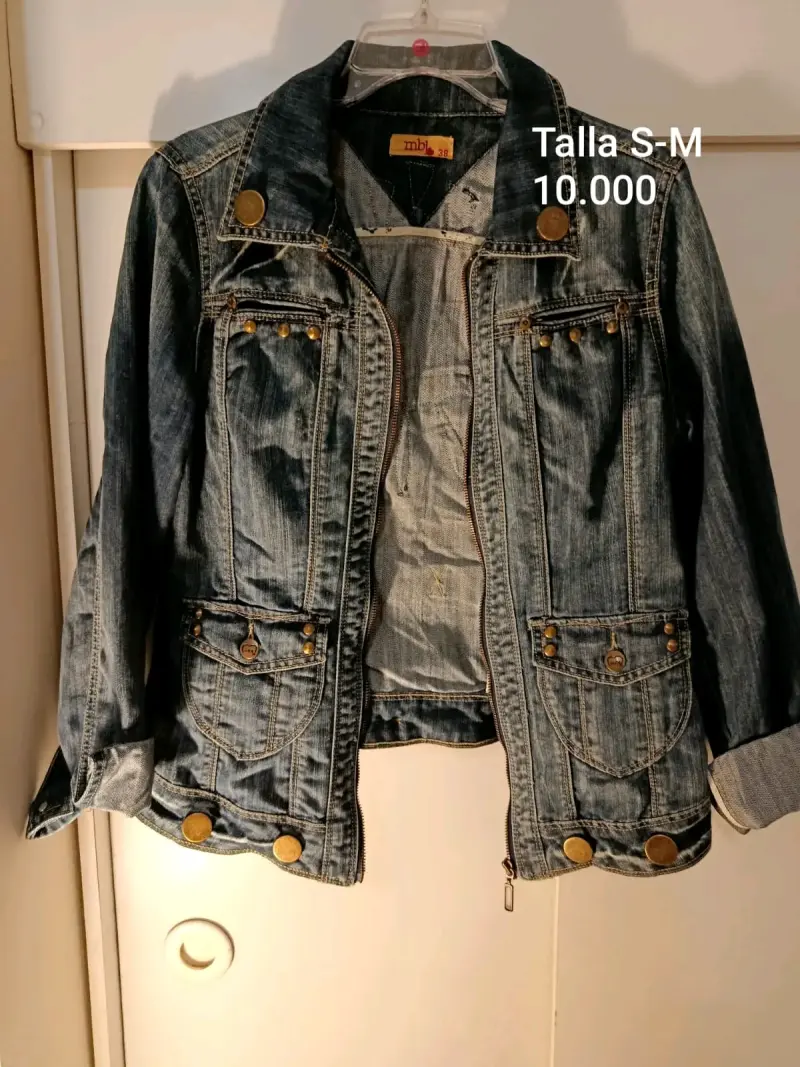 Chaqueta mezclilla azul