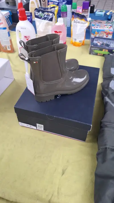 Botas de goma verdes tommy hilfiger - miniatura 2