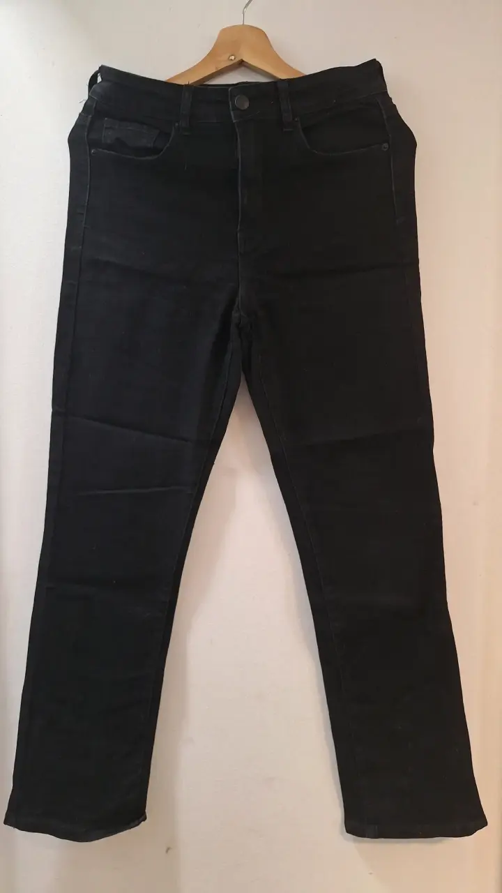 Pantalón cargo de mezclilla azul - 2