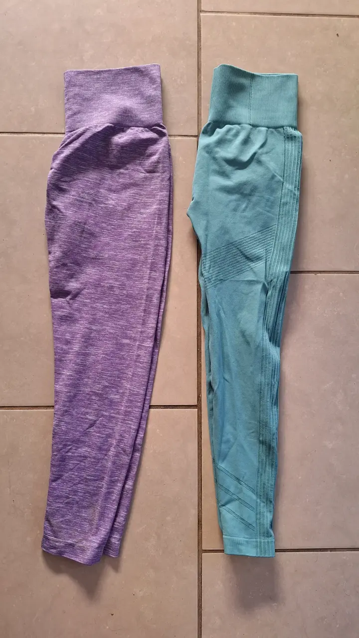 Pantalón cargo de mezclilla azul - 1