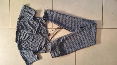 Pantalón cargo de mezclilla azul - miniatura 3