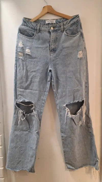 Jeans rotos azul claro - miniatura 1