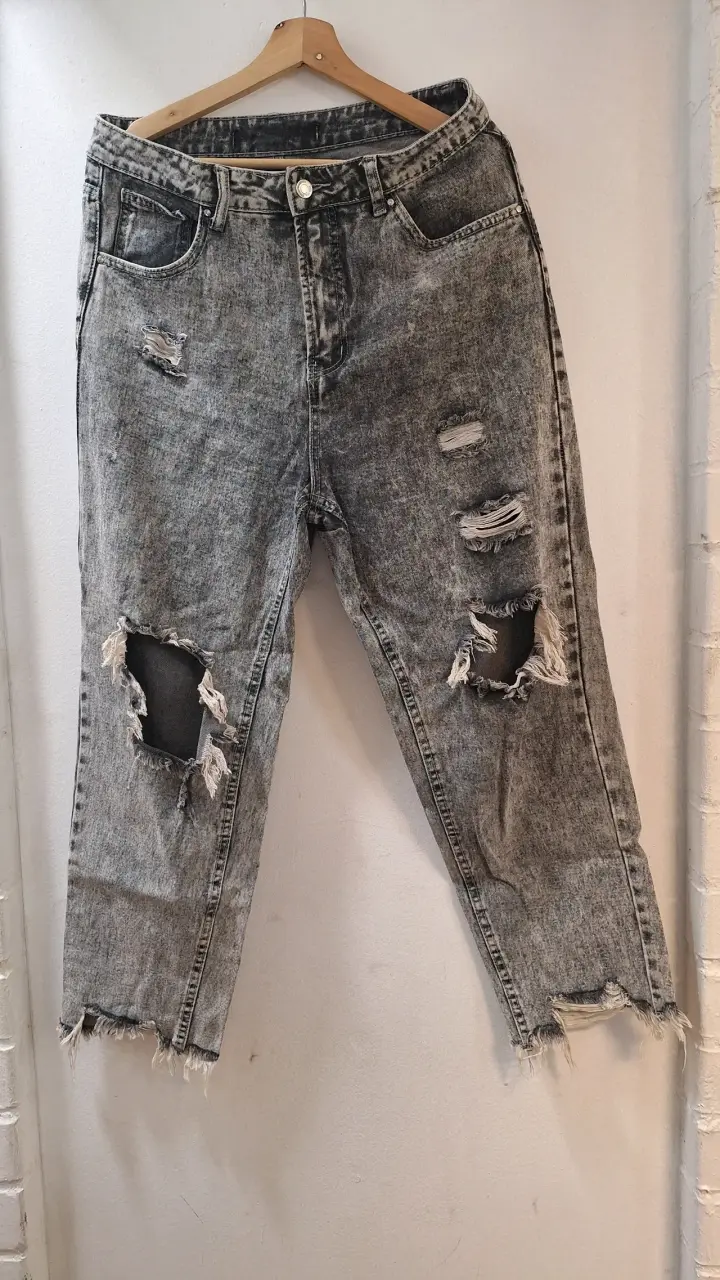 Jeans rotos azul claro - 3