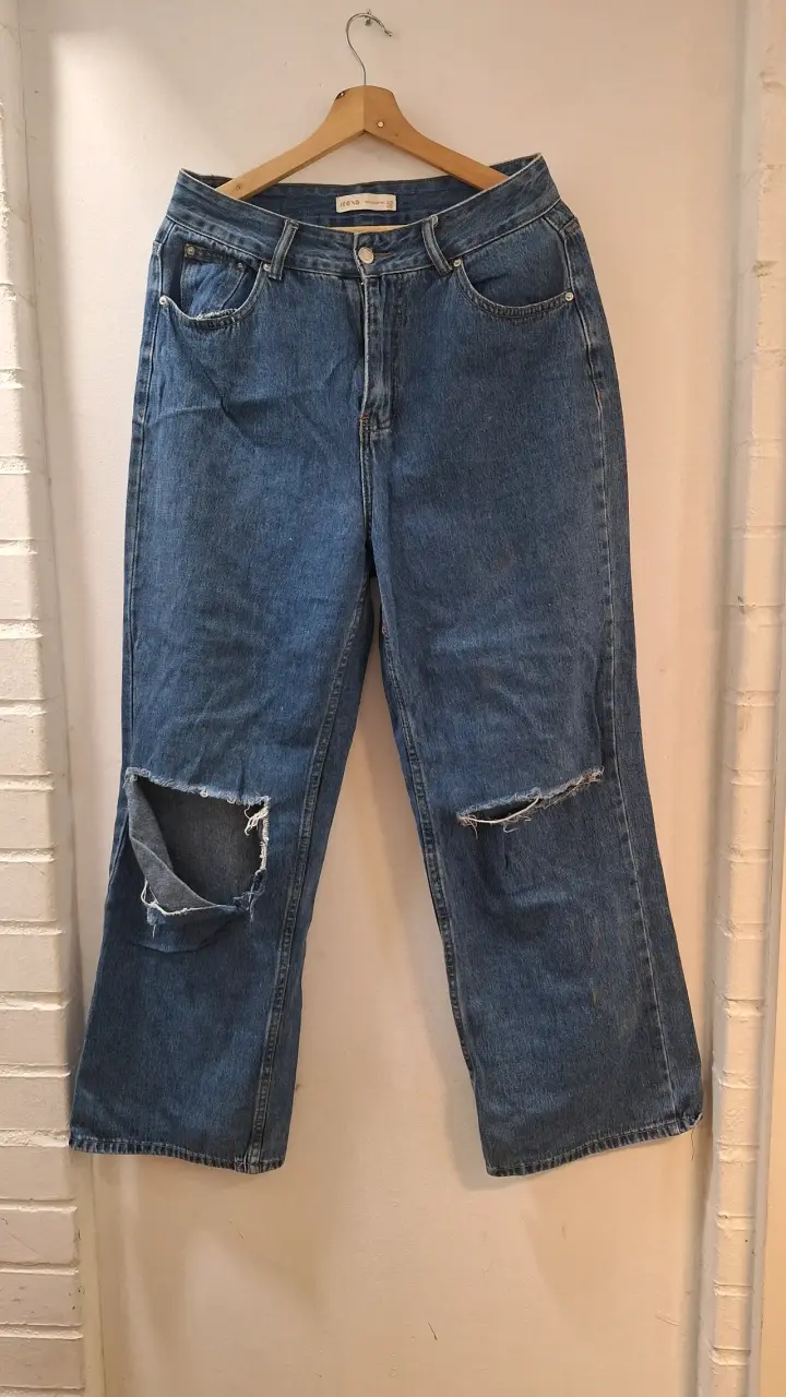 Jeans rotos azul claro - 4