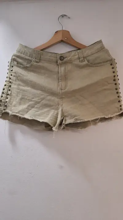 Short negro de tela ligera - miniatura 5