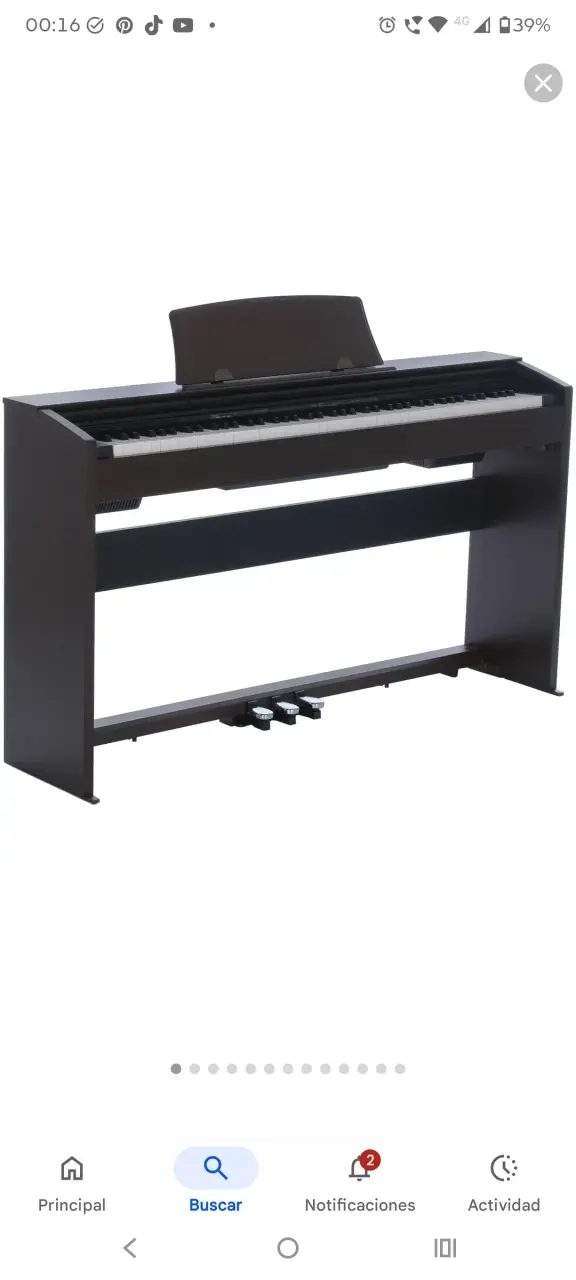 Piano digital con soporte - 1