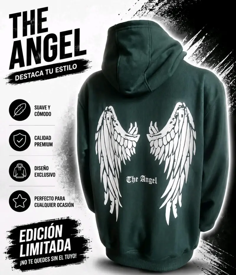 Polerón con alas estampadas 100% algodón - 2