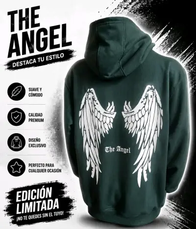 Polerón con alas estampadas 100% algodón - miniatura 2