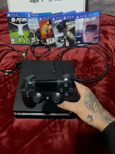 Consola PS4 slim 1tb con 7 juegos incluidos - miniatura 3