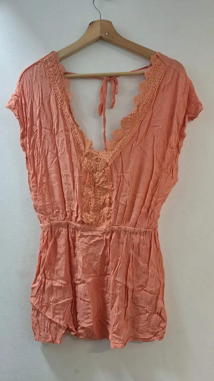 Blusa crochet melón - 1