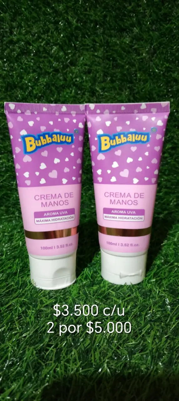 Crema de manos aroma uva