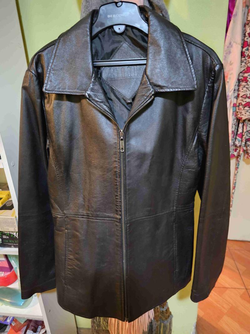 Chaqueta de cuero negra - 1