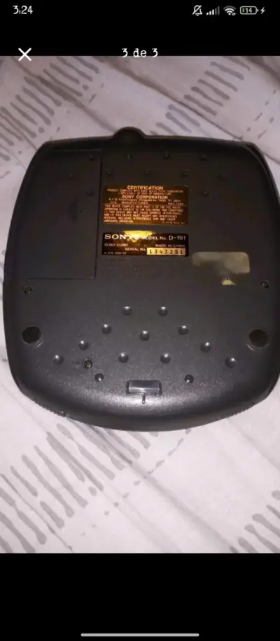 Discman Sony d-191 Mega Bass - miniatura 3