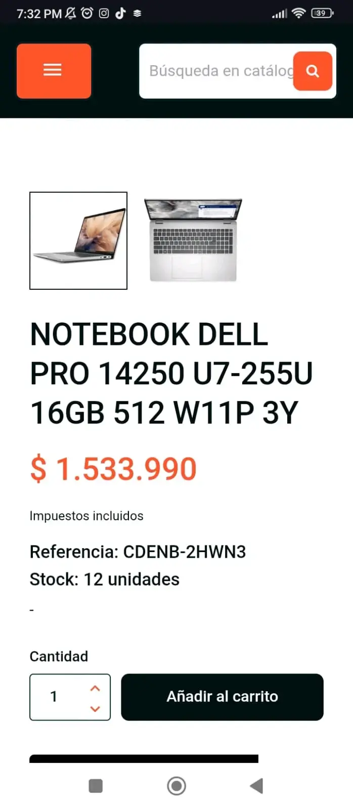 Notebook Dell Pro 14250