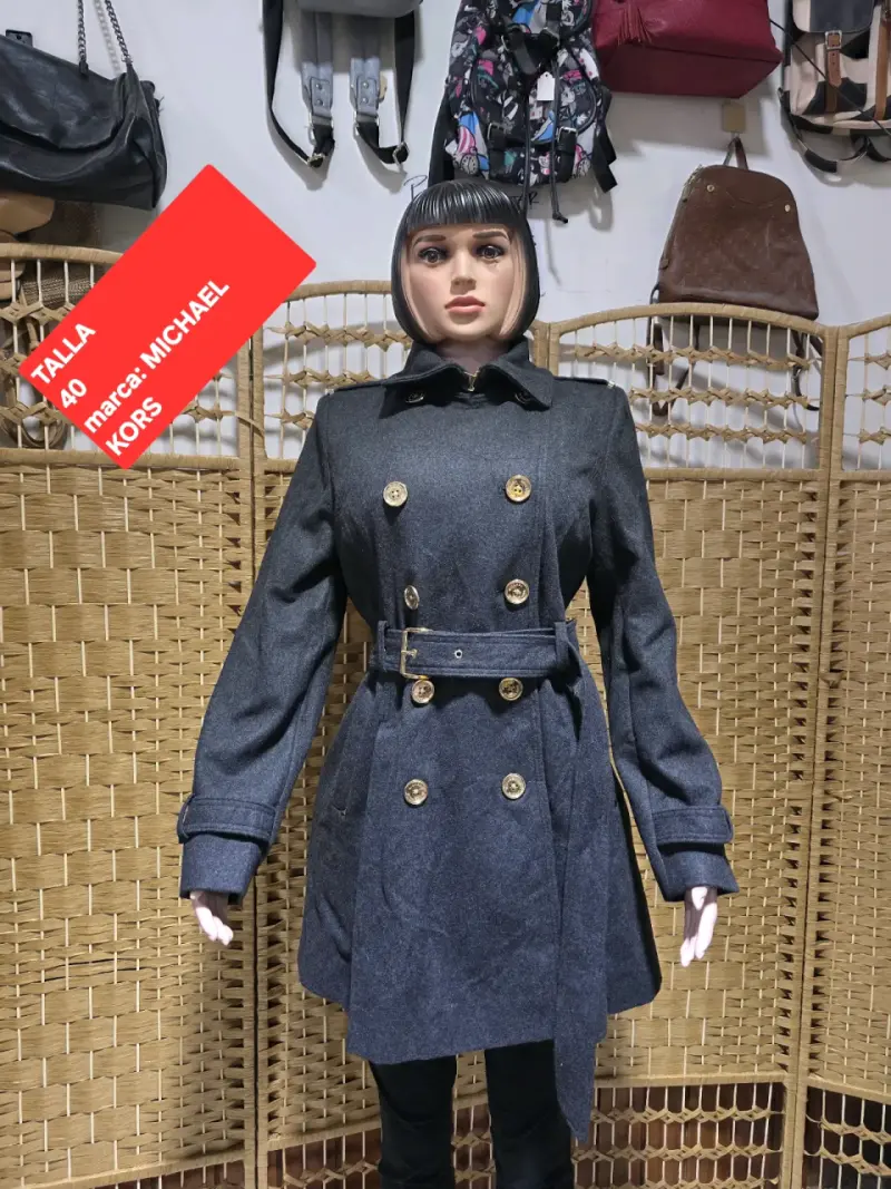 Abrigo plomo Michael kors
