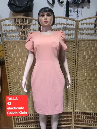 Vestido rosado Calvin Klein - miniatura 1