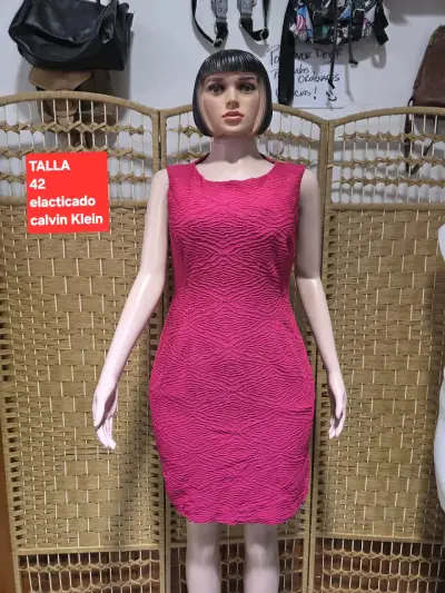 Vestido rosado Calvin Klein - miniatura 2