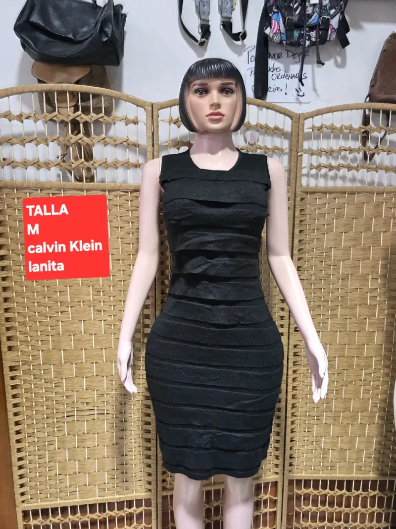 Vestido rosado Calvin Klein - 3