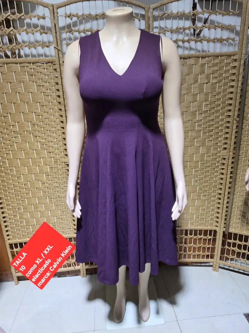 Vestido rosado Calvin Klein - 4