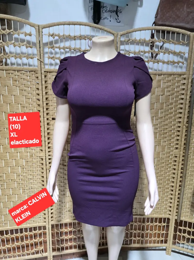 Vestido rosado Calvin Klein - 5