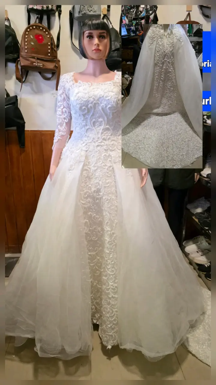 Vestido de novia encaje blanco