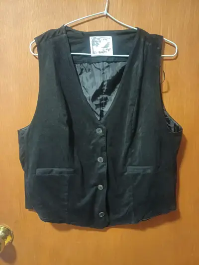 Chaleco negro de vestir tipo gillet - miniatura 1