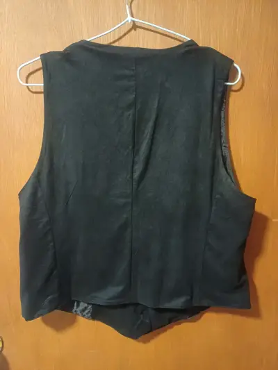 Chaleco negro de vestir tipo gillet - miniatura 4