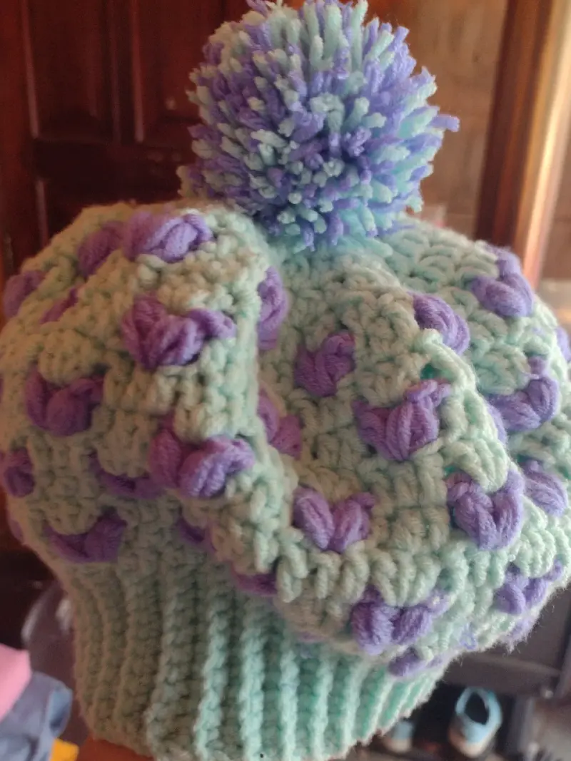 Gorro tejido a crochet