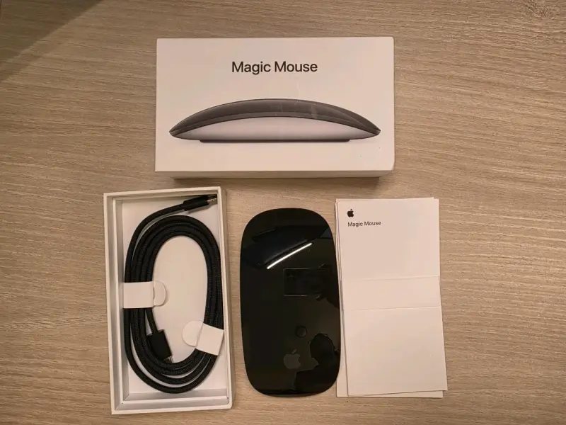 Magic Mouse Apple Inalámbrico Negro Mmmq3am/a A165 - 1