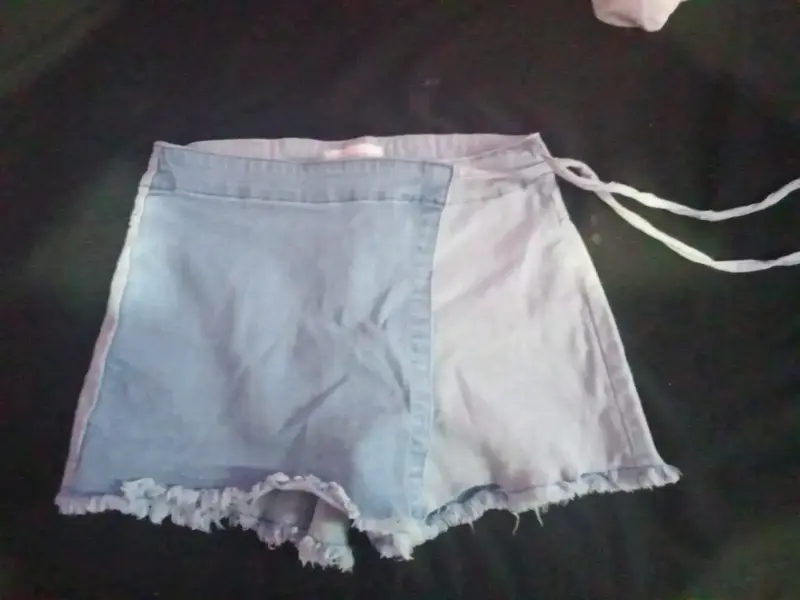 Shorts blancos mezclilla - 4