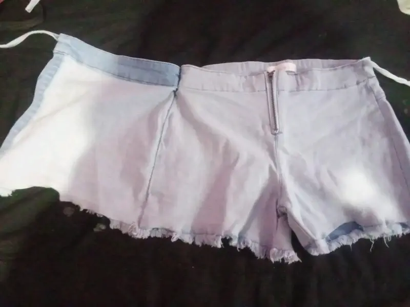 Shorts blancos mezclilla - 5