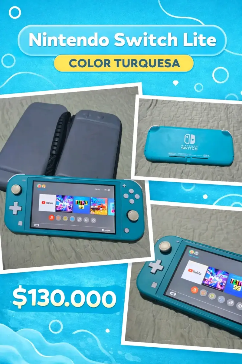 Consola portátil Nintendo turquesa - 4