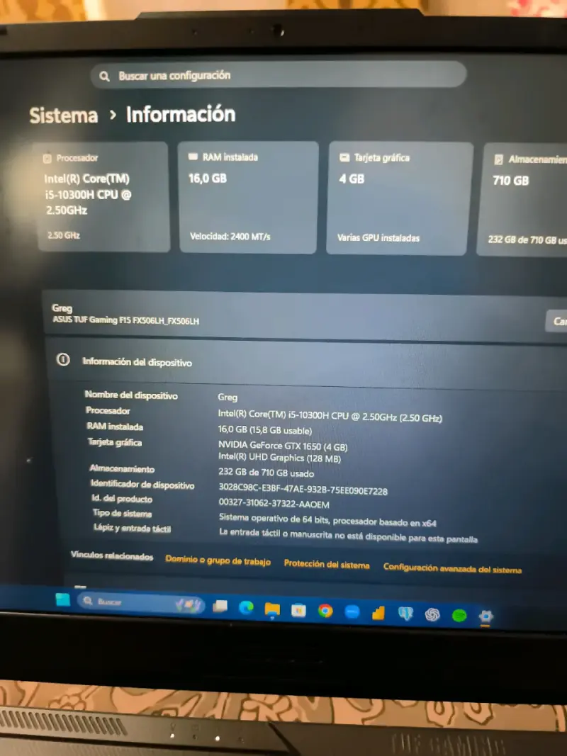 Laptop ASUS TUF Gaming F15 - 1