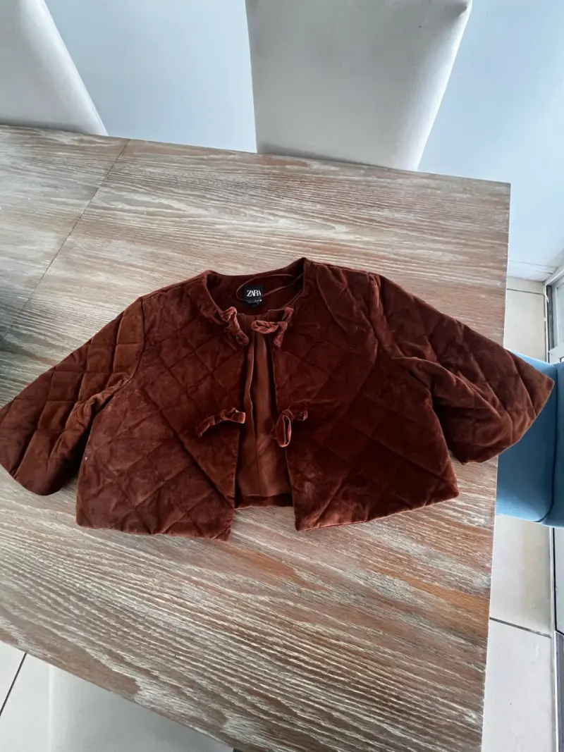 Chaqueta corta marrón Zara - 1