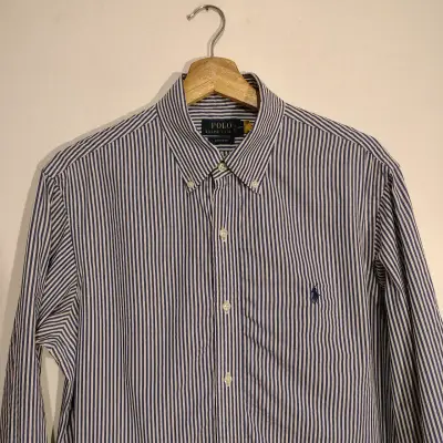 Camisa a rayas Polo Ralph Lauren talla M - miniatura 1