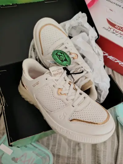 Zapatillas Skechers blancas Slip-Ins - miniatura 2