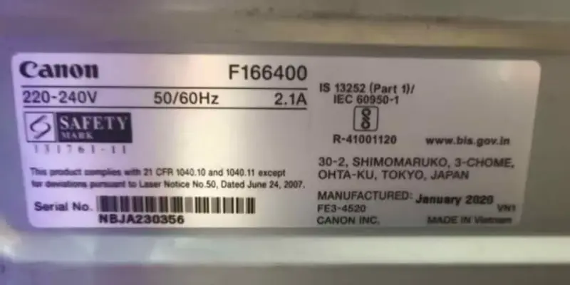 Impresora Canon laser tinta negra. - 3