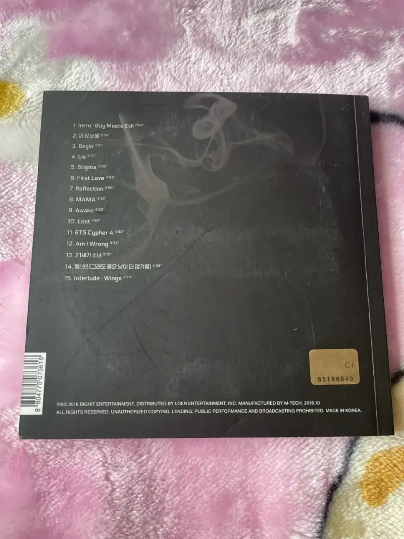 Álbum BTS Wings Version G Abierto - 2