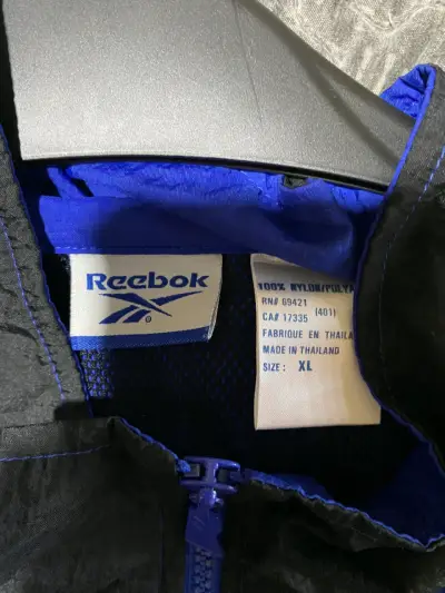 Cortaviento azul y blanco Reebok - miniatura 3