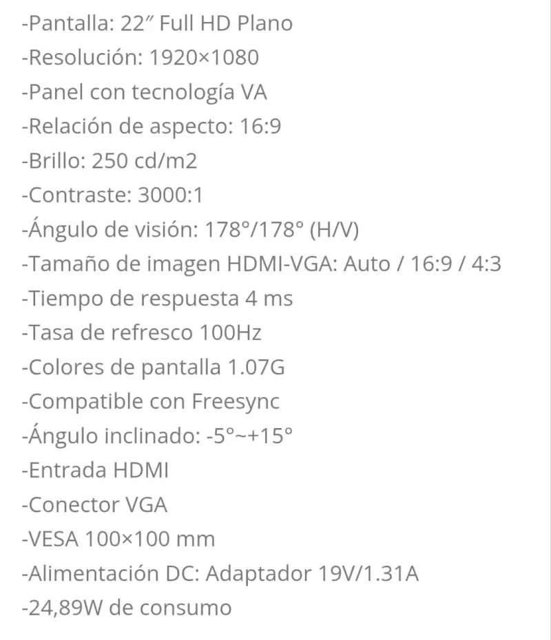 Monitor Full HD 22 pulgadas Master-G - 3